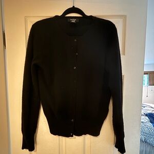 Lord and Taylor black cashmere cardigan size large